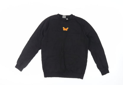 Womens UK Size 2XS ASOS Black Pullover Sweatshirt