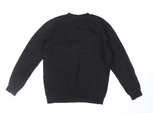 Womens UK Size 2XS ASOS Black Pullover Sweatshirt