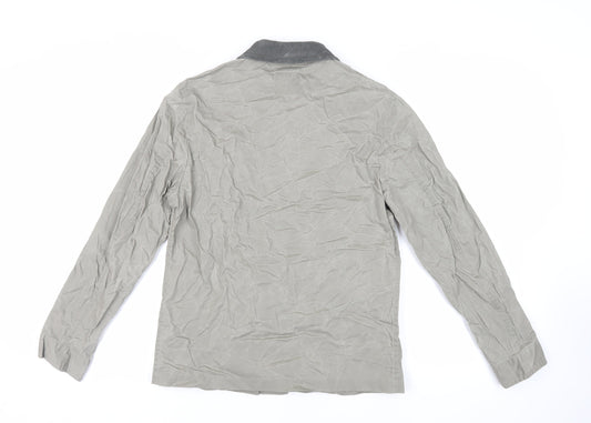 Zara Mens Green Jacket Size S Button