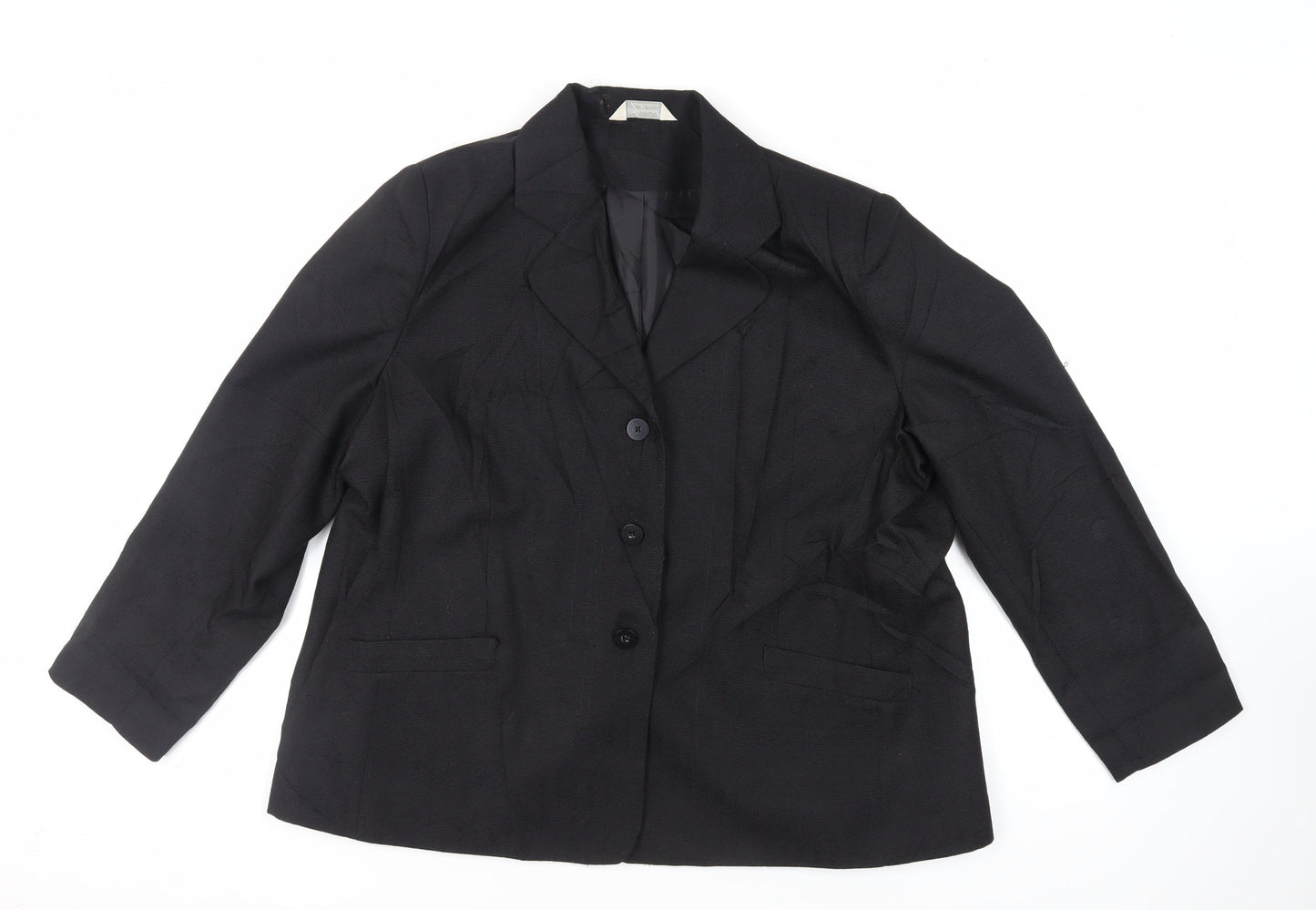 Womens UK Size 24 Special Collection Black Jacket
