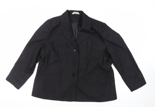 Womens UK Size 24 Special Collection Black Jacket