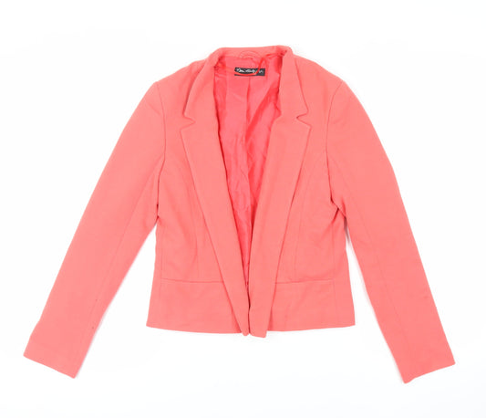 Miss Selfridge Womens Pink Jacket Blazer Size 10 - Open