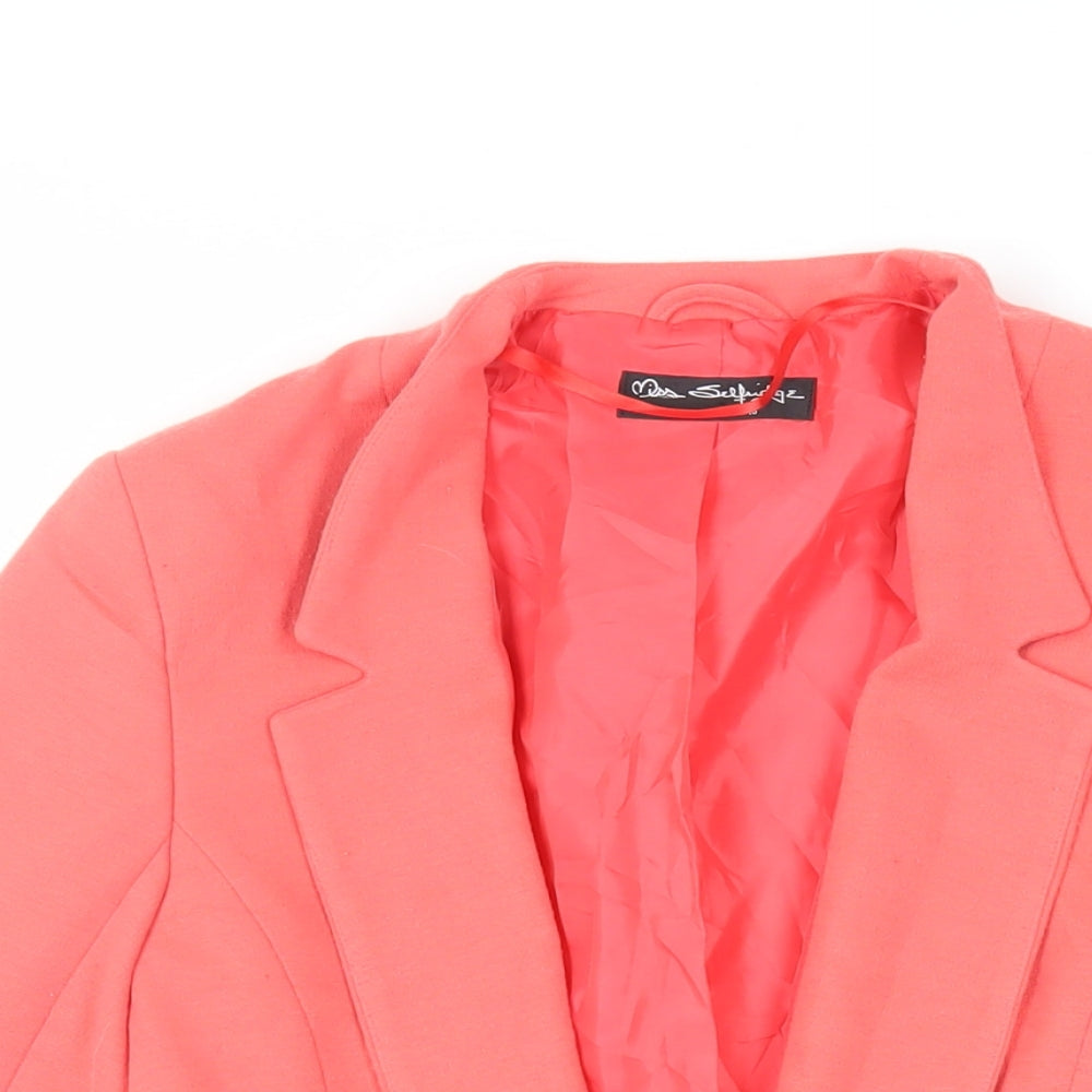 Womens UK Size 10 Miss Selfridge Pink Jacket