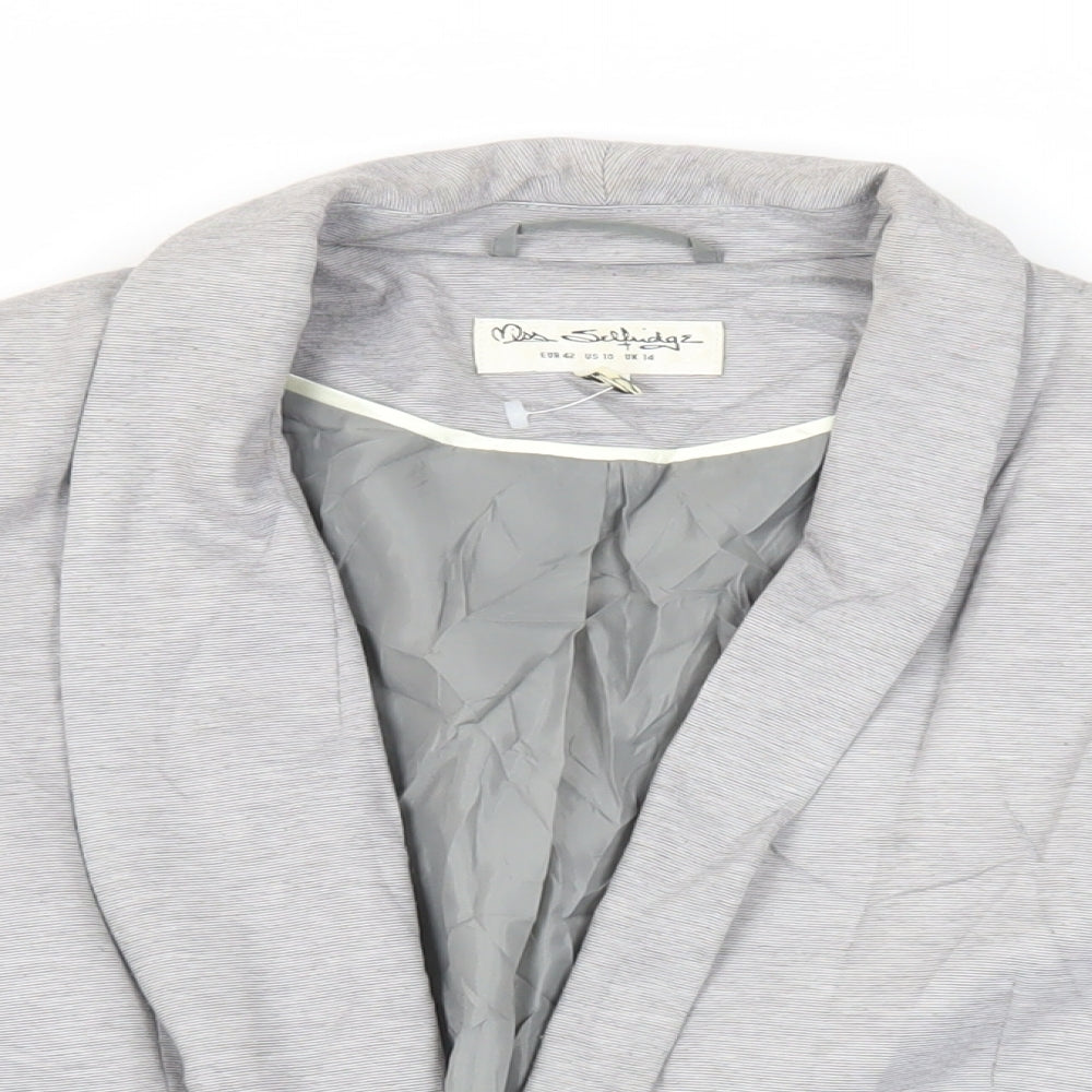 Womens UK Size 14 Miss Selfridge Grey Jacket