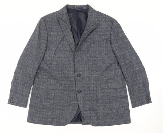 Mens UK Size 48 Marks and Spencer Regular Blue Suit Jacket