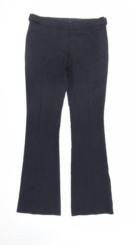 Womens UK Size 10 NEXT Regular Fit Dress Pants Black Trousers