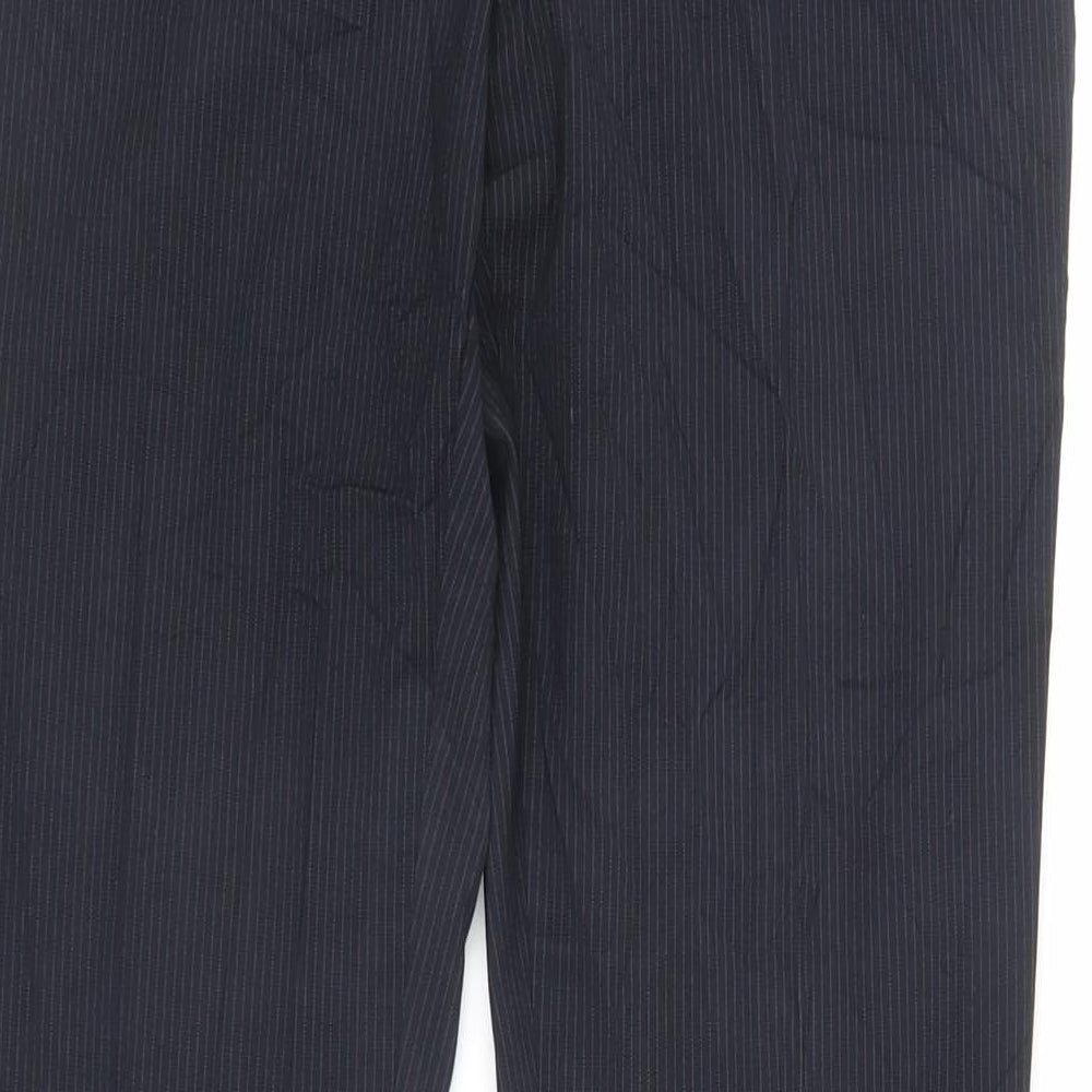 Womens UK Size 10 NEXT Regular Fit Dress Pants Black Trousers