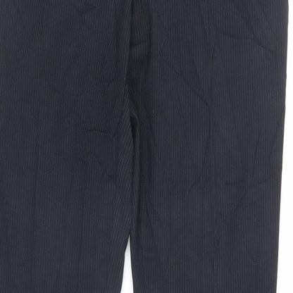 Womens UK Size 10 NEXT Regular Fit Dress Pants Black Trousers