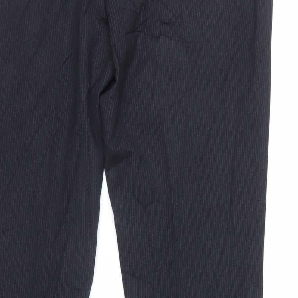 Womens UK Size 10 NEXT Regular Fit Dress Pants Black Trousers