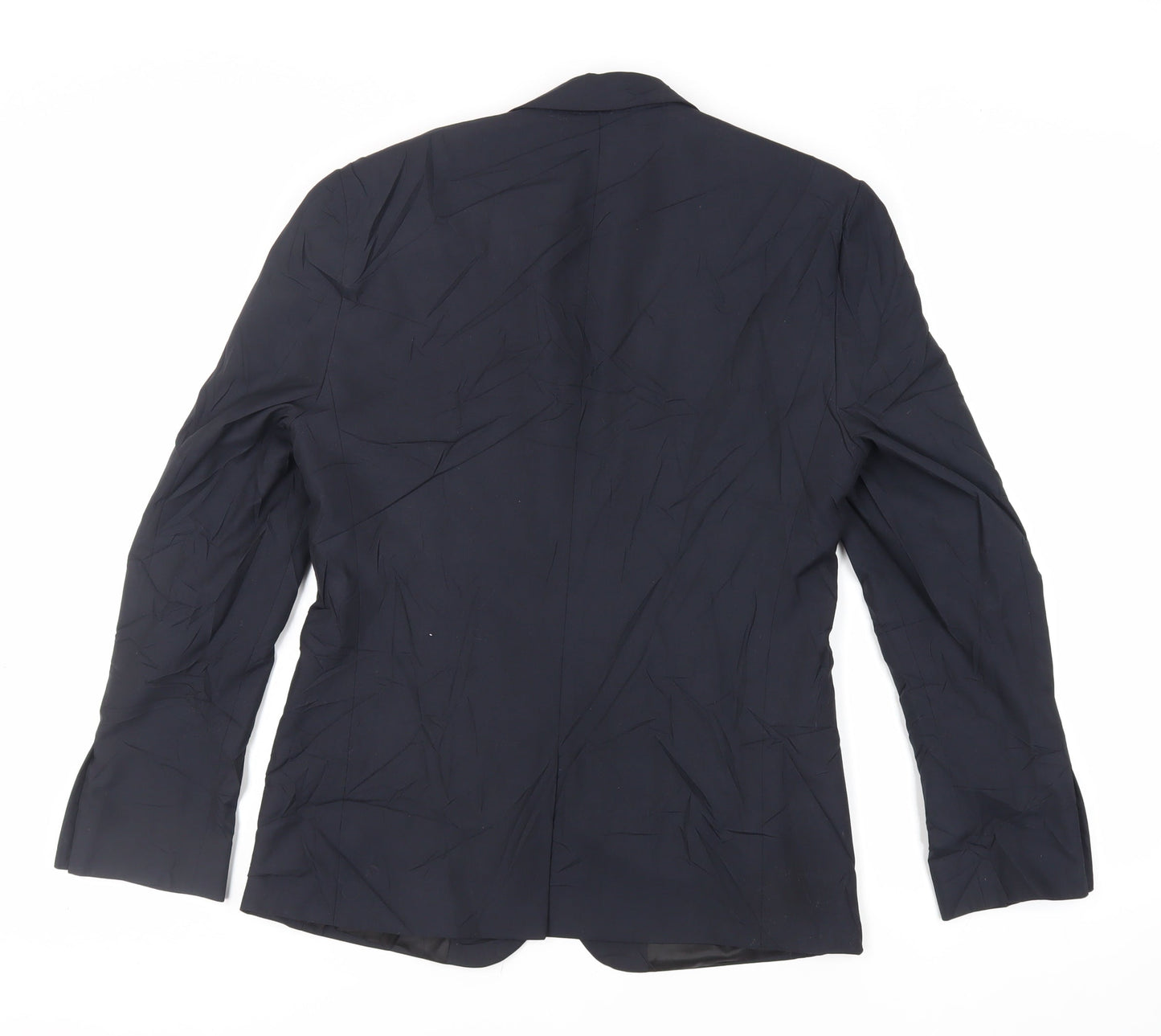 ASOS Mens Blue Polyester Jacket Suit Jacket Size 38 Regular