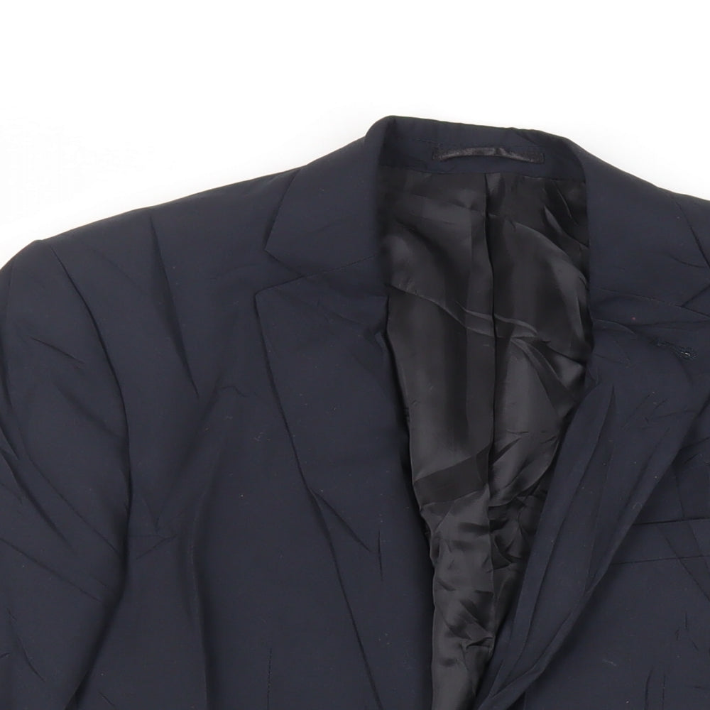 ASOS Mens Blue Polyester Jacket Suit Jacket Size 38 Regular
