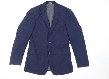 Mens UK Size 36 Marks and Spencer Regular Blue Suit Jacket