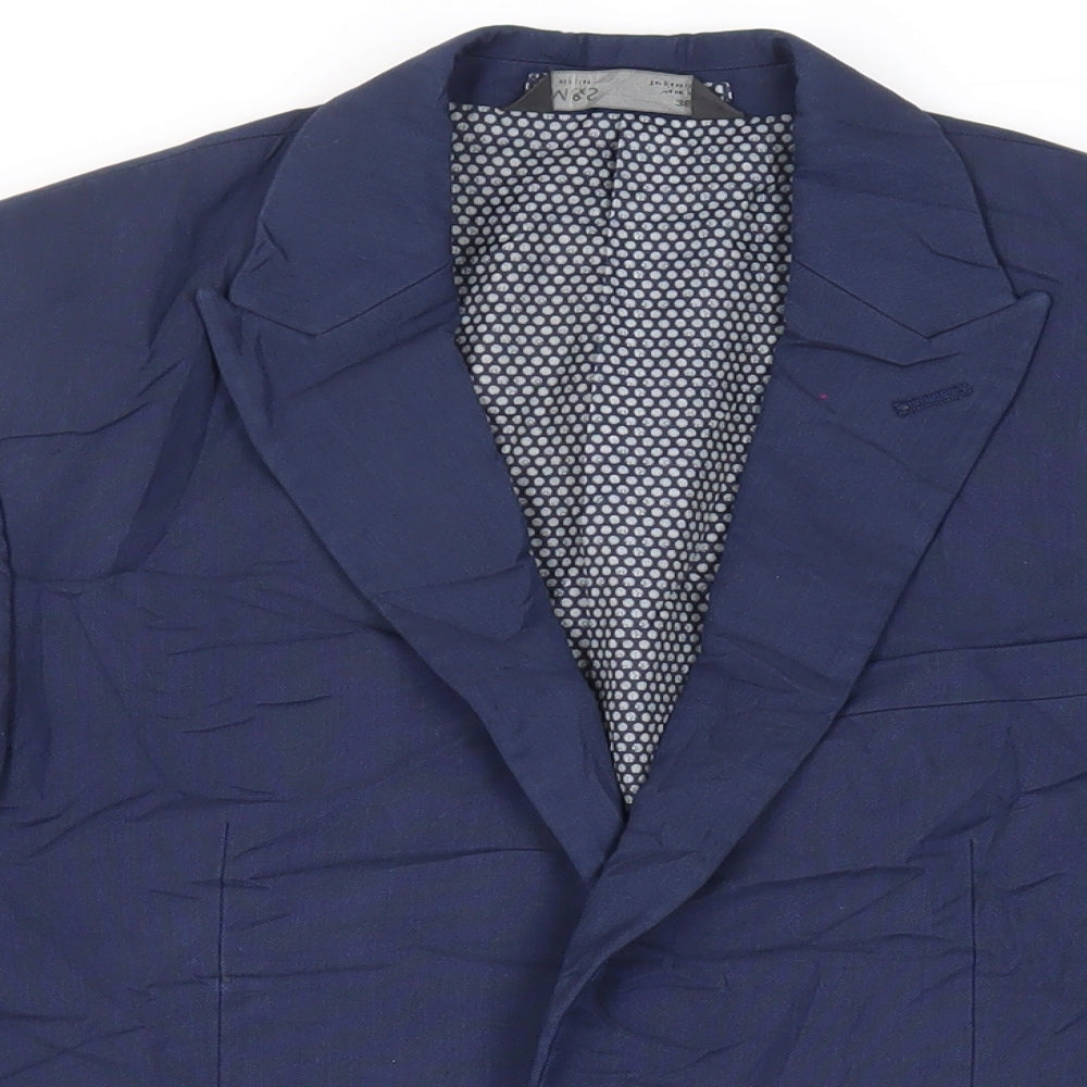 Mens UK Size 36 Marks and Spencer Regular Blue Suit Jacket