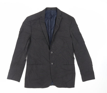 Mens UK Size 38 Limehaus Regular Grey Suit Jacket