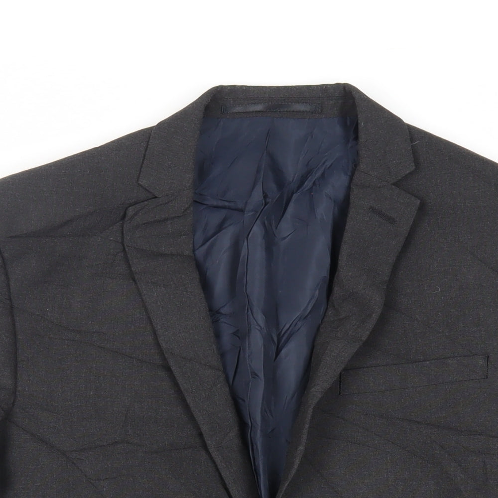 Mens UK Size 38 Limehaus Regular Grey Suit Jacket