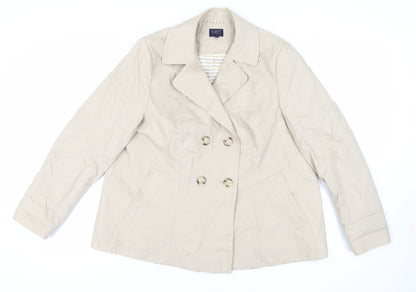 Womens UK Size 16 Marks and Spencer Beige Jacket