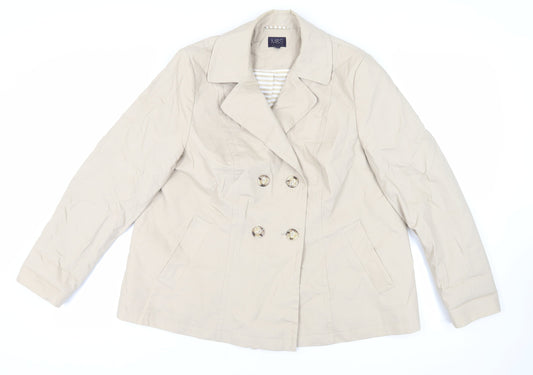 Womens UK Size 16 Marks and Spencer Beige Jacket