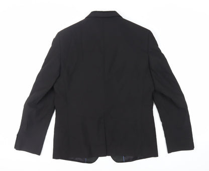 Mens UK Size 40 Marks and Spencer Regular Black Suit Tuxedo