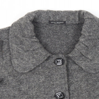 James Lakeland Womens Grey Jacket Size 18 Button - Unlined