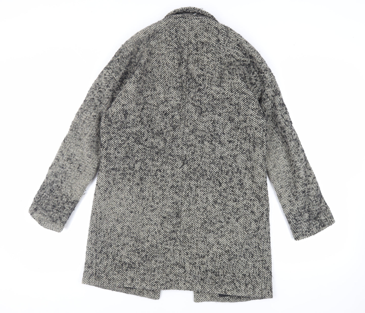 Womens UK Size 8 River Island Grey Overcoat