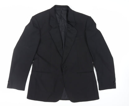 Mens UK Size 40 Weidenmann Regular Black Suit Tuxedo