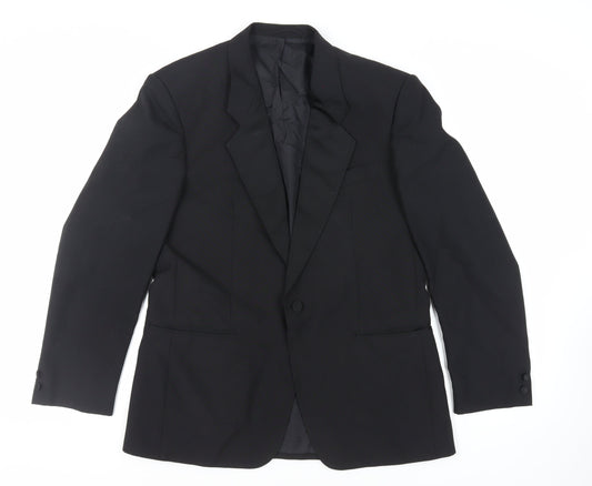 Mens UK Size 40 Weidenmann Regular Black Suit Tuxedo