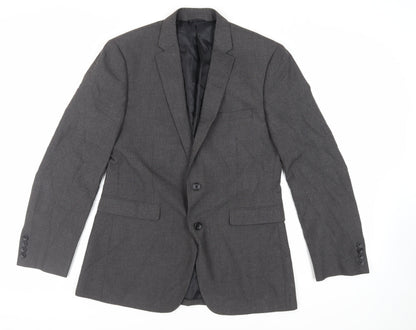 Mens UK Size 40 Burton Regular Grey Suit Jacket