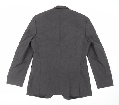 Mens UK Size 40 Burton Regular Grey Suit Jacket