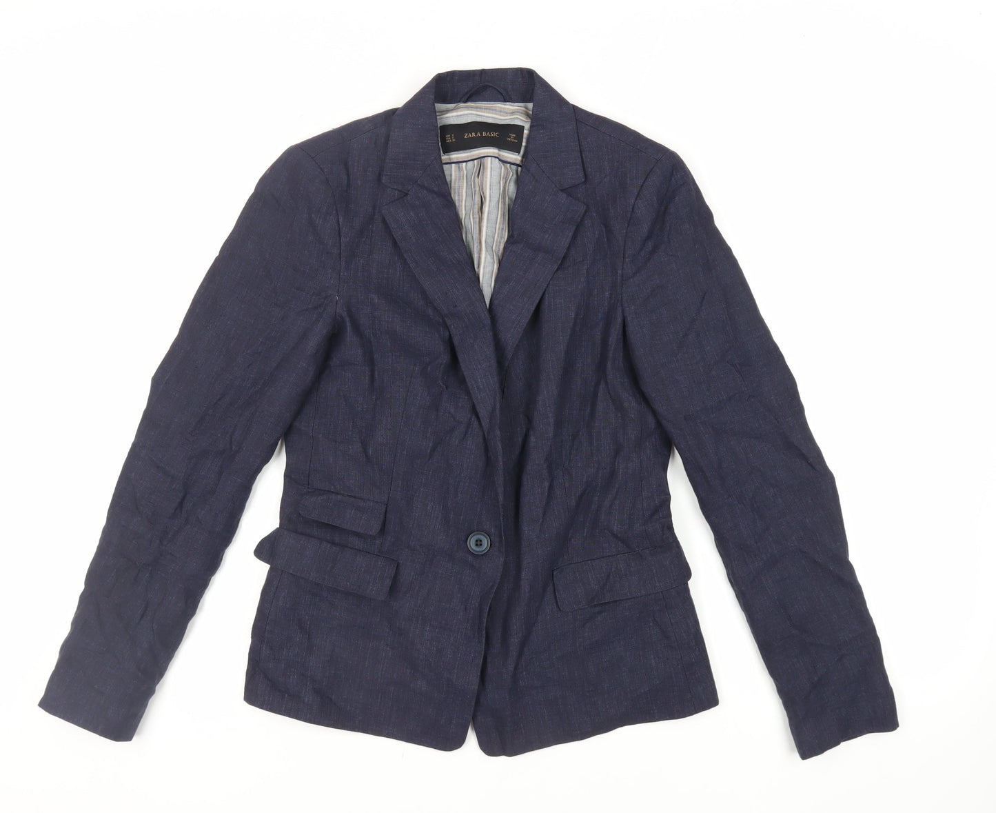Womens UK Size S Zara Blue Jacket