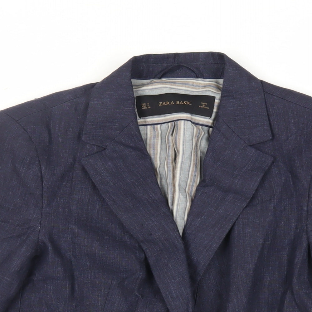 Womens UK Size S Zara Blue Jacket