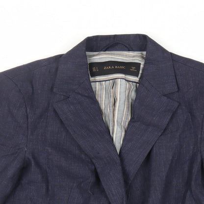 Womens UK Size S Zara Blue Jacket