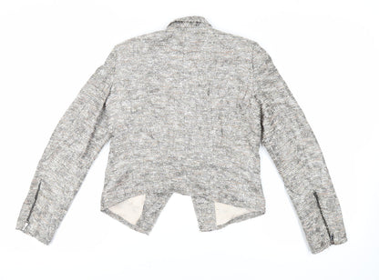 Womens UK Size S Zara Grey Jacket