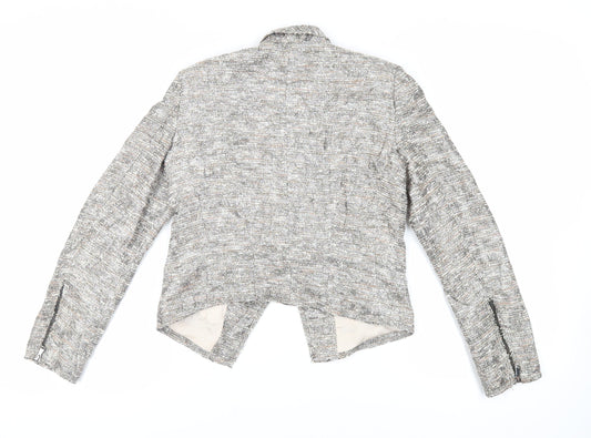 Womens UK Size S Zara Grey Jacket