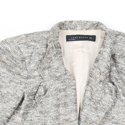 Womens UK Size S Zara Grey Jacket