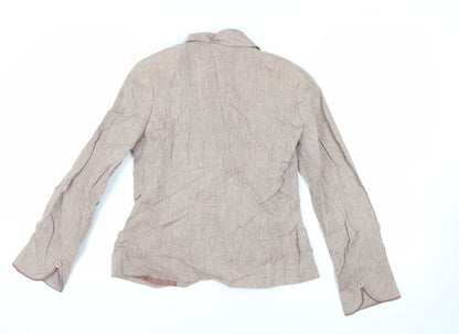 EAST Womens Pink Jacket Blazer Size 10 Button