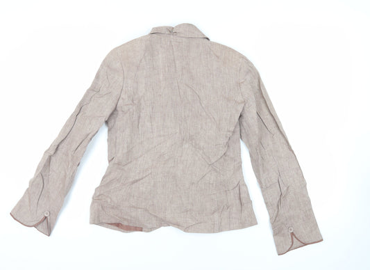 EAST Womens Pink Jacket Blazer Size 10 Button