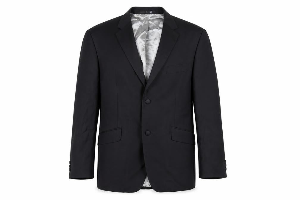 Mens UK Size 42 Burton Regular Black Suit Tuxedo