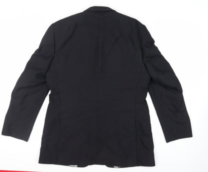 Mens UK Size 42 Burton Regular Black Suit Tuxedo