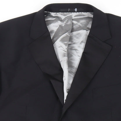 Mens UK Size 42 Burton Regular Black Suit Tuxedo