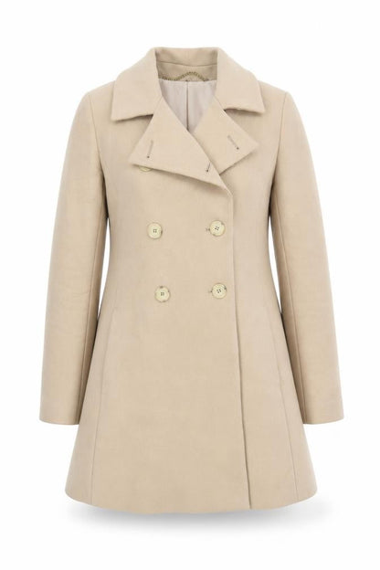 Womens UK Size S Isabella Oliver Beige Pea Coat