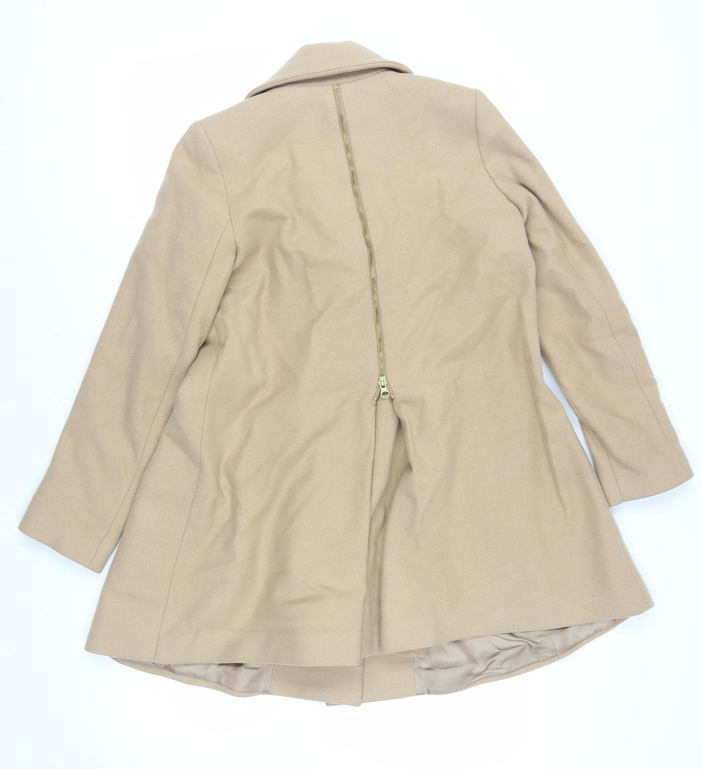 Womens UK Size S Isabella Oliver Beige Pea Coat