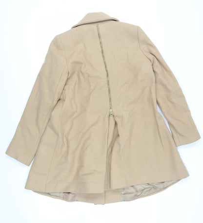 Womens UK Size S Isabella Oliver Beige Pea Coat