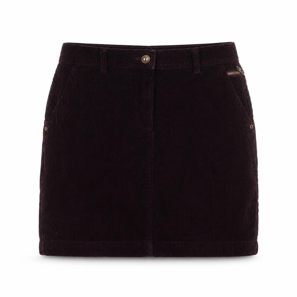 NEXT Womens Purple Cotton Mini Skirt Size 8 Zip