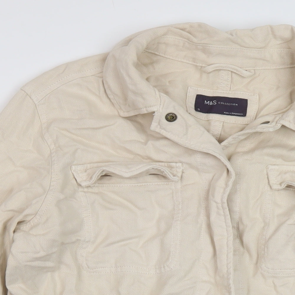 Womens UK Size 10 Marks and Spencer Beige Jacket