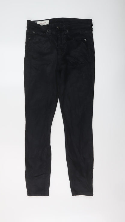 Gap Womens Black Cotton Skinny Jeans Size 28 in L28 in Regular Button