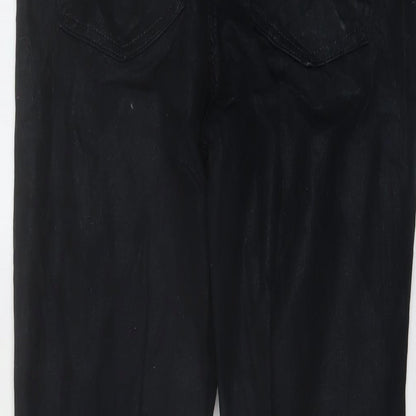 Gap Womens Black Cotton Skinny Jeans Size 28 in L28 in Regular Button
