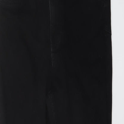 New Look Womens Black Cotton Skinny Jeans Size 10 L25 in Regular Button