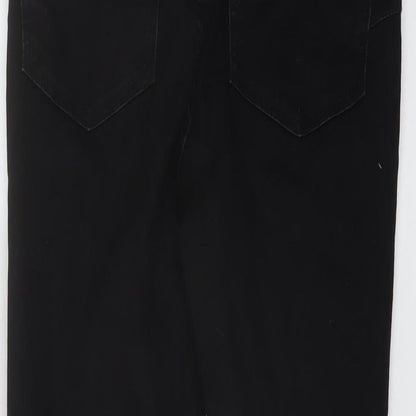 New Look Womens Black Cotton Skinny Jeans Size 10 L25 in Regular Button