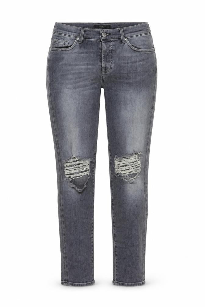 Womens UK Size 27 in 7 For All Mankind Regular Fit Skinny Blue Jeans