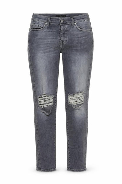 Womens UK Size 27 in 7 For All Mankind Regular Fit Skinny Blue Jeans